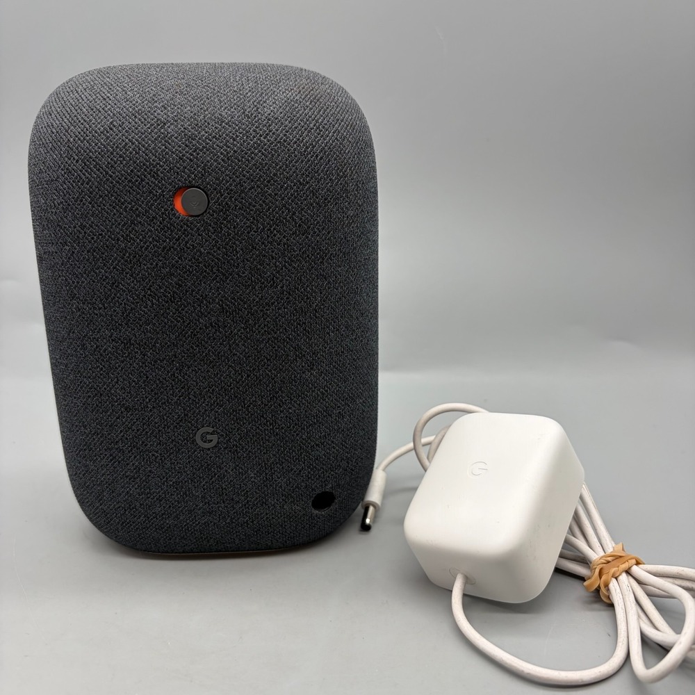 Google Nest Audio Smart Speaker & Power Cord - Charcoal
